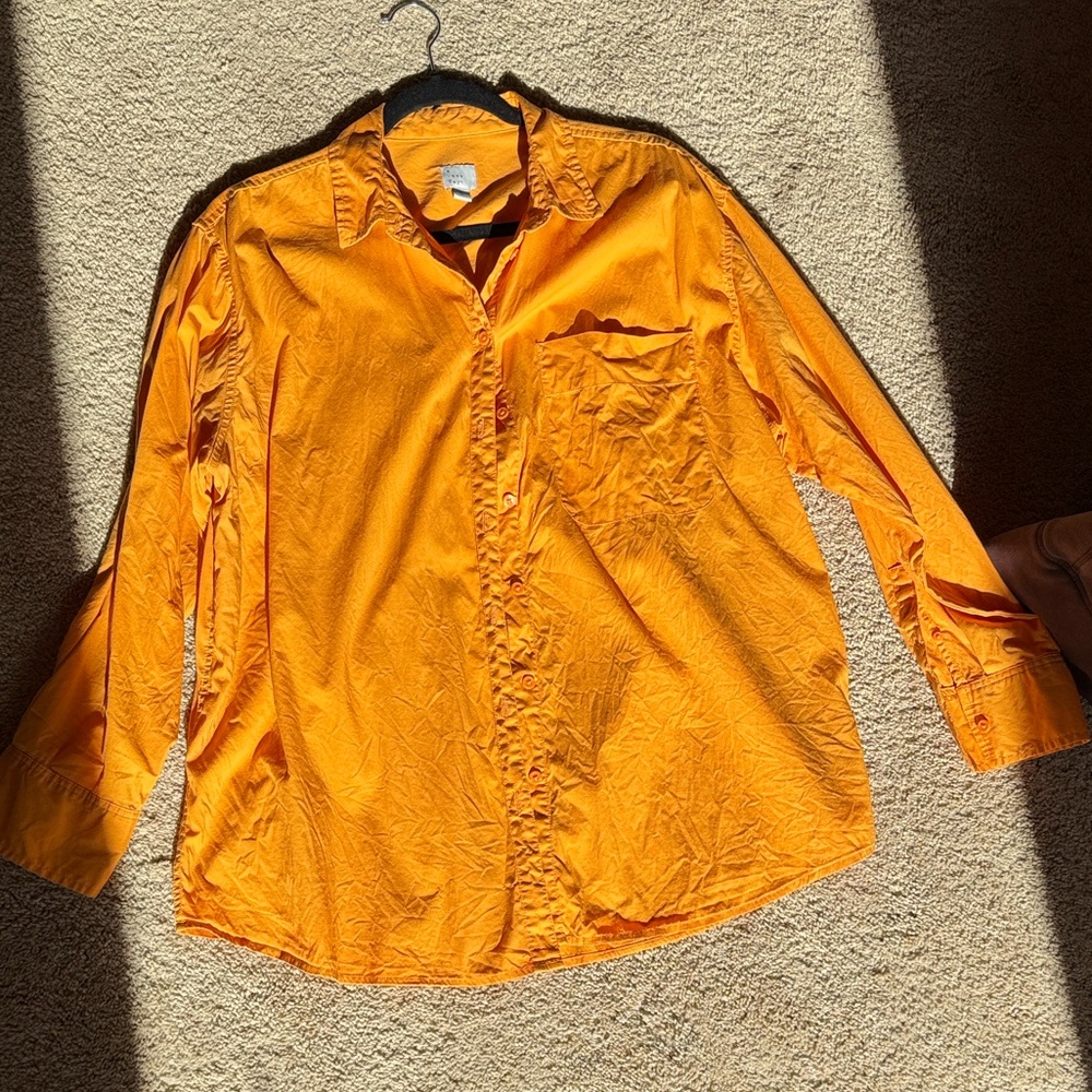 a new day Vibrant Orange Women’s  Casual Shirt
